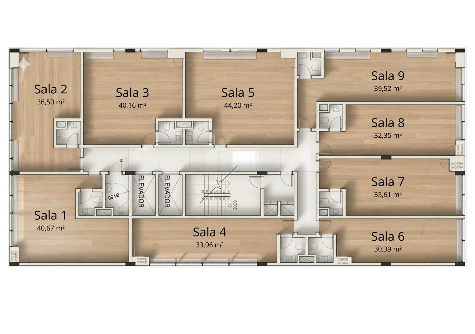 Pavimento Tipo (333,36m²)